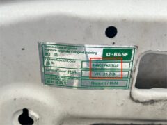 アルファロメオカラーコード記載ステッカー